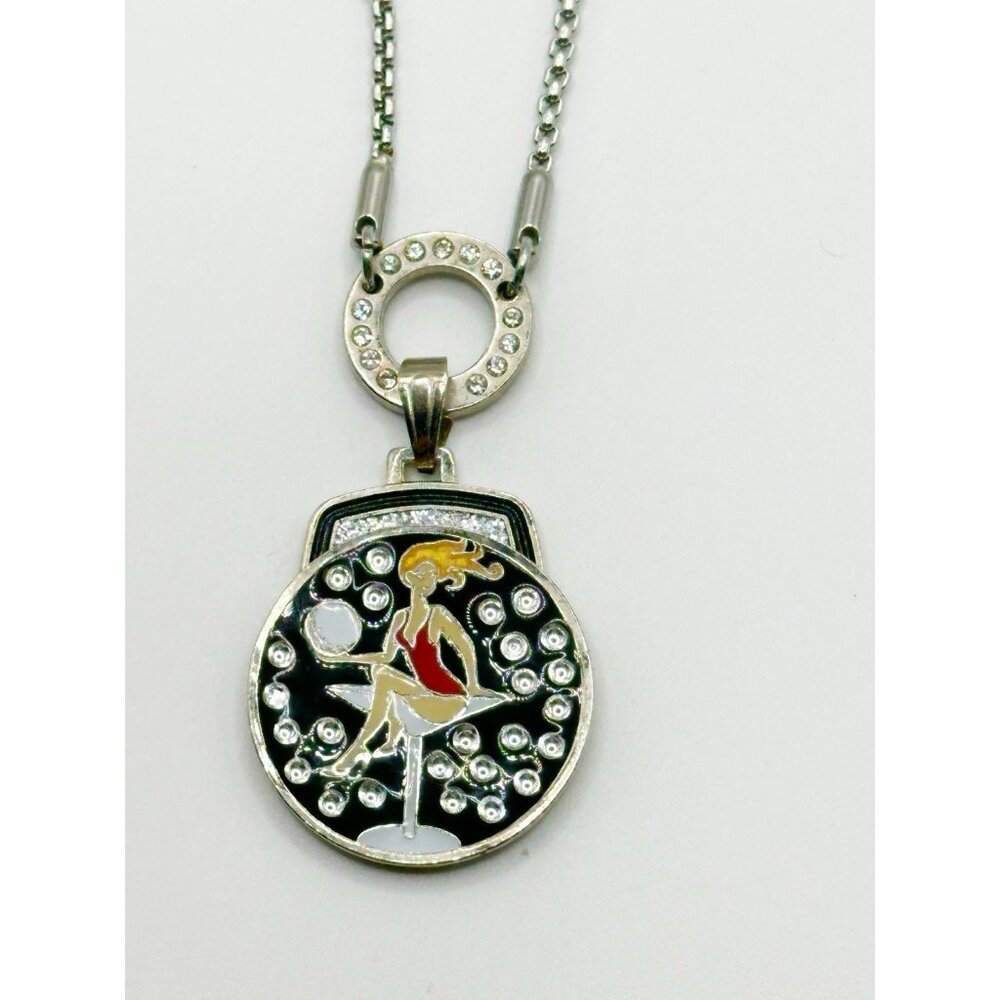 Navika Live Love Life Necklace with‎ Golfaholic Magnetic Changeable Ball Marker